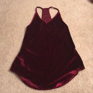 Velvet tank top